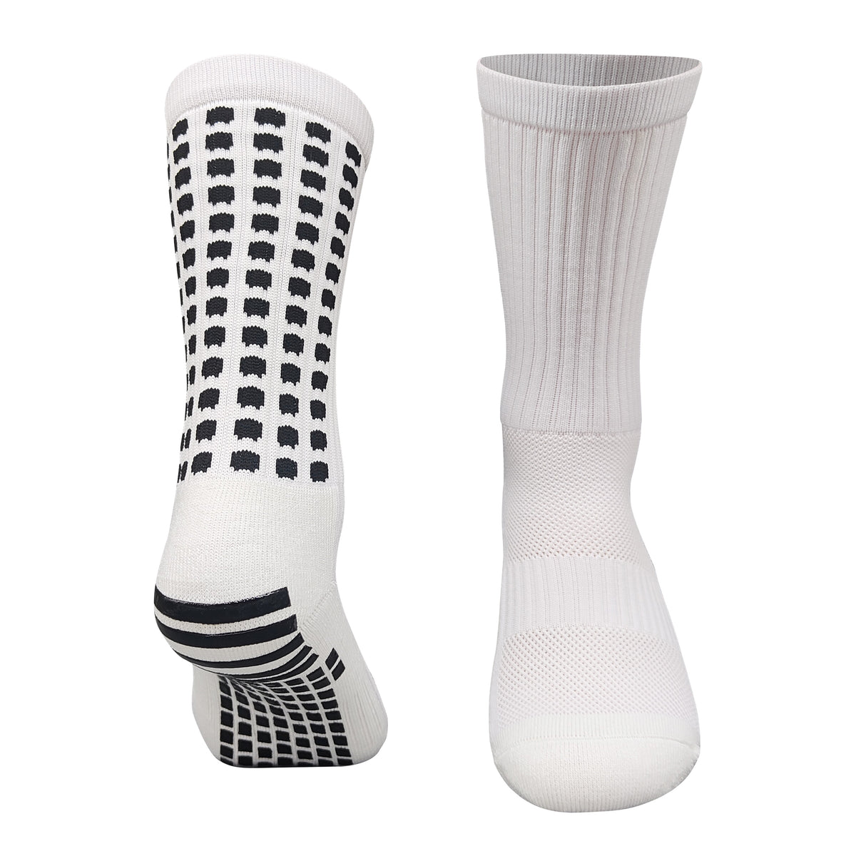 Calcetines antideslizantes de cuadros blancos · Talla única