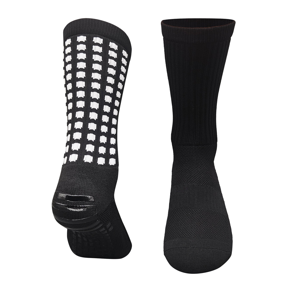 Calcetines antideslizantes de cuadros negros · Talla única