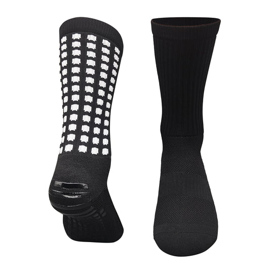 Calcetines antideslizantes de cuadros negros · Talla única
