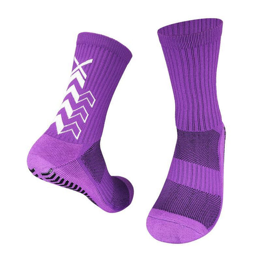 Calcetines antideslizantes morados · Talla única