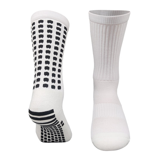 Calcetines antideslizantes de cuadros blancos · Talla única