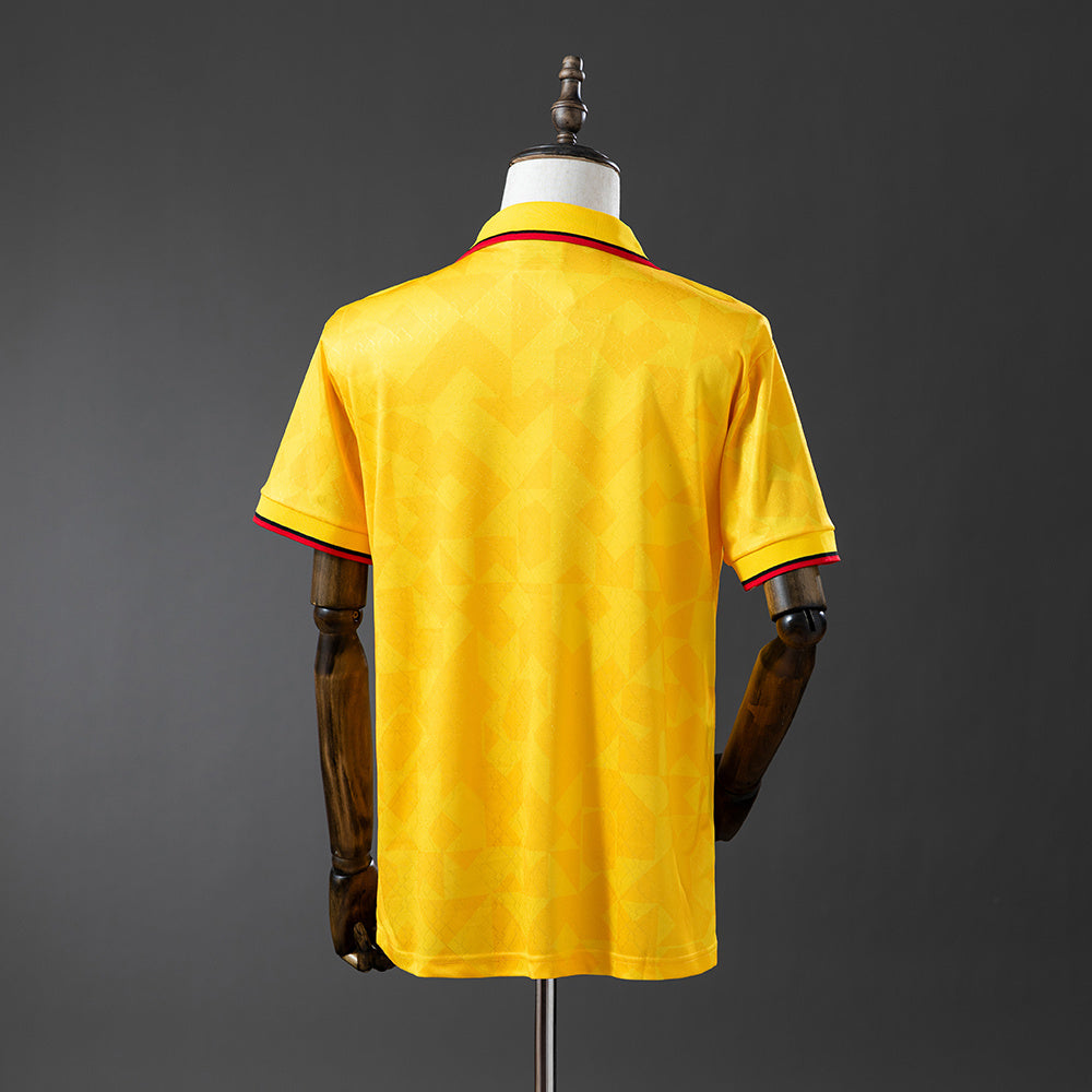 Camiseta retro AC Milán 1995/96 amarilla