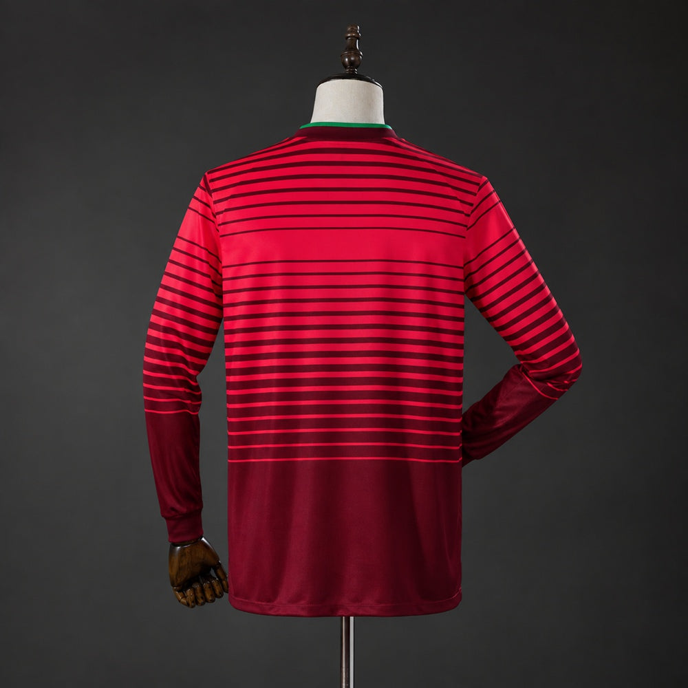 Camiseta Retro Portugal 2014 Manga Larga