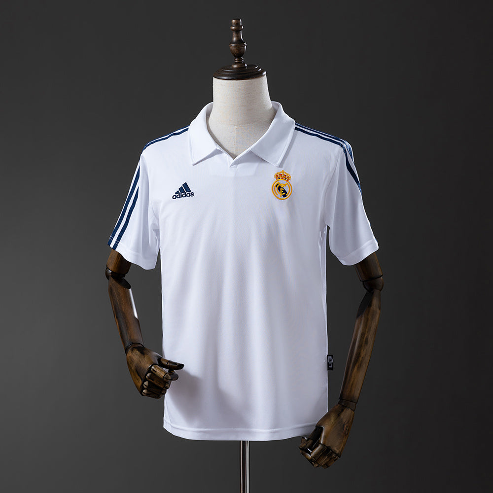 Camiseta retro Real Madrid blanca 2002/03