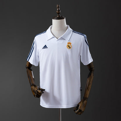 Camiseta retro Real Madrid blanca 2002/03