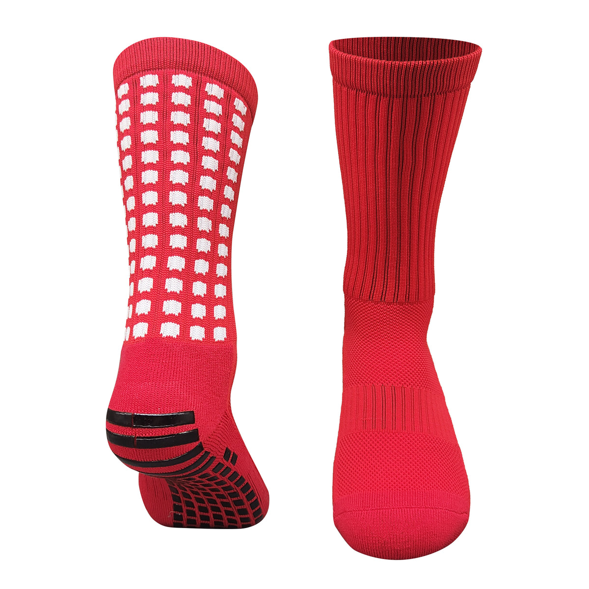 Calcetines antideslizantes de cuadros rojos · Talla única